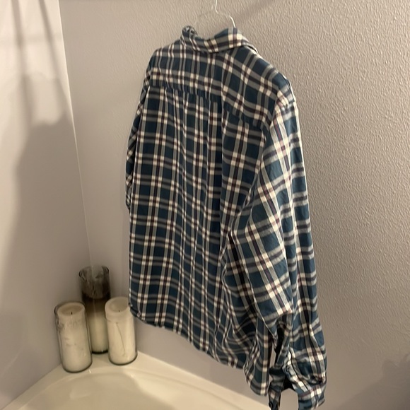 UNTUCKit Long Sleeve Shirt Mens XL Blue Plaid Reg Fit Button Up Cotton - Picture 3 of 3